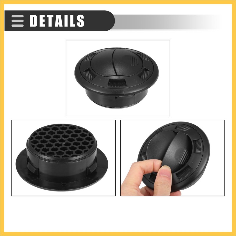 REPAIROCK Universal Dashboard Air Conditioning Outlet Vent Round Air Vent
