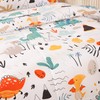 JSD Dinosaur Toddler Bedding Set, 4 Piece Bed-in-a-Bag Toddler Comforter