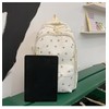 MININAI Cute Floral Printed Backpack for Women Preppy Kawaii Aesthetic