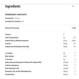 Raw Cbum Essential Charged Pre Entreno 25 Servs Sabor Blue Rathberry