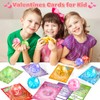 24 Pack Valentine's Day Cards with Squeeze Balls, Valentines Cards