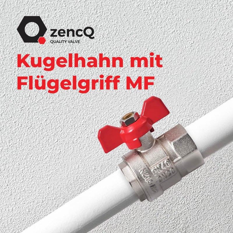 zencQ Ball Valve with Screw Connection 3/4 Inch MF, PN40