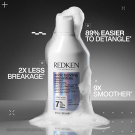 REDKEN - Shampoo Acidic Bonding Concentrate de Redken | Shampoo reparador y anti-quiebre para cabello dañado | Proporciona máxima reparación y acondic