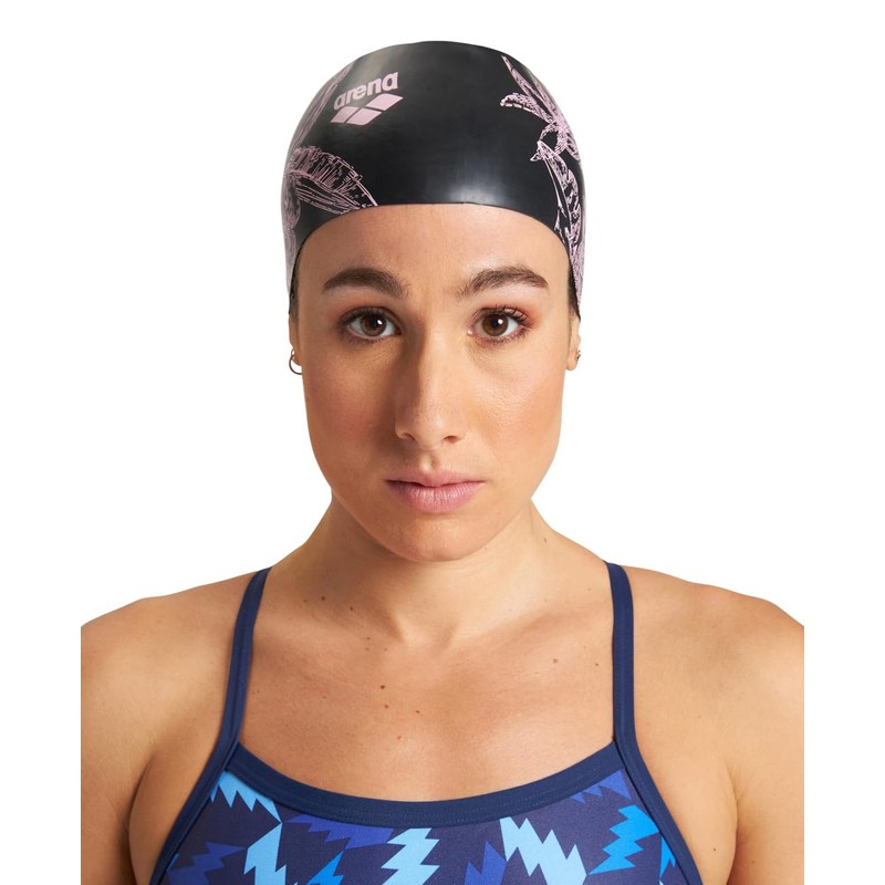 Arena Sirene Swim Cap, Palm Black