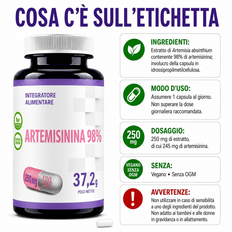 Hepatica Artemisinina | 250 mg | standardizzata al 98% |