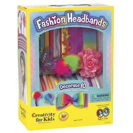 Creativity for Kids Fashion Headband Making Kit - Makes 10 DIY Headbands, Arts and Craft Kits, Kids Activities, Birthday Gifts for Girls (Ages 5+)