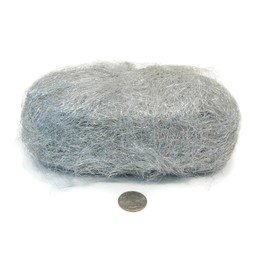 Aluminum Wool (FINE Grade) - 3.5oz Skein/Wad - by Rogue River Tools. Soft clean and polish! Pure Aluminum