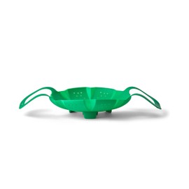 Cuisipro Silicone Vegetable Steamer, 16 x 9 x 3in, Green