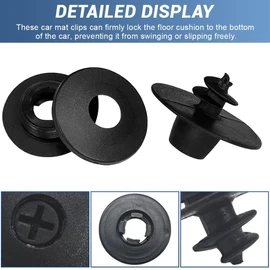 JEYORZY Pack of 10 Car Carpet Floor Mats Holder, Car Mat Holder, Universal Car Floor Mats Fix Clips, Attachment to Car Carpet, Car Floor Mats Clip, Floor Mount Car Mats, Car Mats Universal