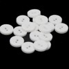 BIG-SAM Laundry Buttons, White, Diameter 15, 17 or 18 mm,