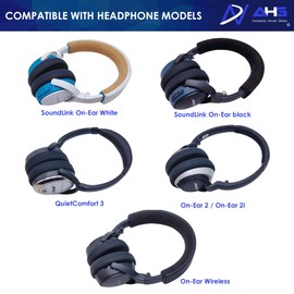 AHG SoundLink On-Ear Wireless Headphone Silicone Ear pad Cover Protector - Compatible with Bose SoundLink On-Ear, On-Ear Wireless, On-Ear 2 (OE2/OE2i), SoundTrue On-Ear and QuietComfort 3 Headphones.