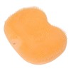 Foot Scrubber Massager with Suction Cups Orange Soft Foldable Shower