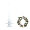 1x Snowflake Over The Door 'Christmas' Wreath Hanger- Red or