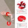 DMQ Fluffy Handcuffs, Metal Handcuffs with 2 Keys, Sleep Eye