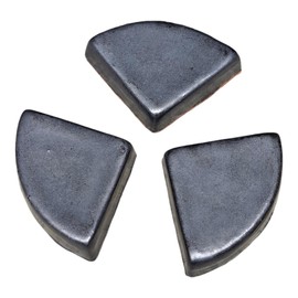 Teramico Saucer Feet for Flower Pots/Planters Blue Anthracite White Stoneware Glazed Completely Frost-Proof (Anthracite, Set of 3)