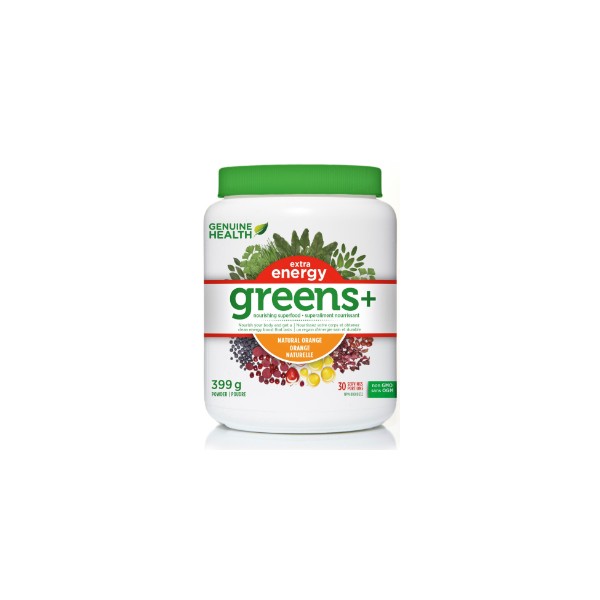 Genuine Health Greens+ Extra Energy (Orange) - 399g
