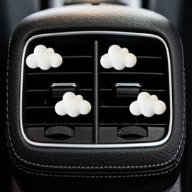 4 Pcs Cloud Air Vent Clips, Cute Cloud Car Air Fresheners Vents Clips Funny Automobile Diffuser Vent Clips Car Interior Decor Charm Cute Automobile Accessories Decoration for Women