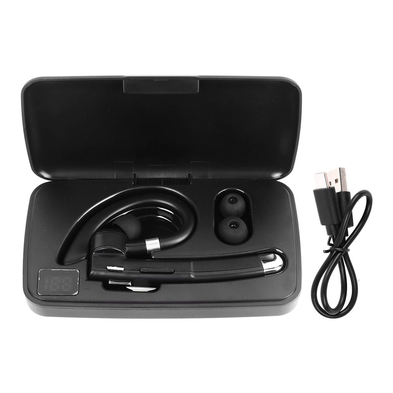 Bluetooth Earpiece Noise Canceling Waterproof Digital Power Display Wireless Headset