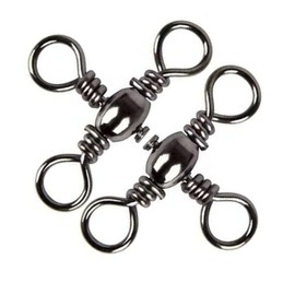 ENLACIJO Fishing 3 Way Swivels, 50pcs Three Way Fishing Swivel Stainless Steel Cross Line Connector, 3 Way Rig Fishing Tackle Saltwater Freshwater Fishing #1