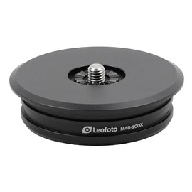 Leofoto MA-X Series X Bowl Adapter with 100mm Bowl, Secure Rosette Connector, Compatible with X Version Outdoors Heads (MA-100X)