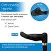 RMS Right Hand Walking Cane with Palm Grip Orthopedic Handle
