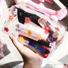 Pack of 2 Cosmetic Bags Transparent PVC Transparent Storage Case