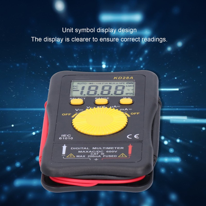 Multifunction Multimeter Intelligent Digital AntiInterference Automatic Overload Protection Voltmeter