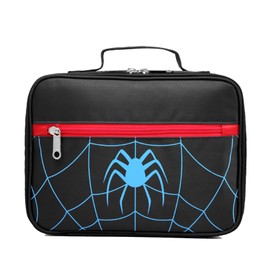 BLUEFAIRY Lunch Box for Boys Kids Insulated Lunch Bag Lunch Box Carrier for Boys for Elementary School Kindergarten Toddler Lunch Box for Daycare Lonchera para Niños Black