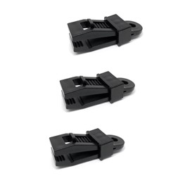 wumio Alligator Clip Tent Clip Black Set of 3 Tarp Camping