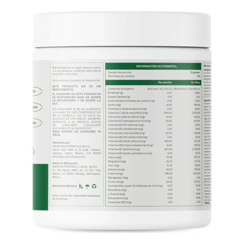 Flora 0 | Supergreens | 30 Servicios.