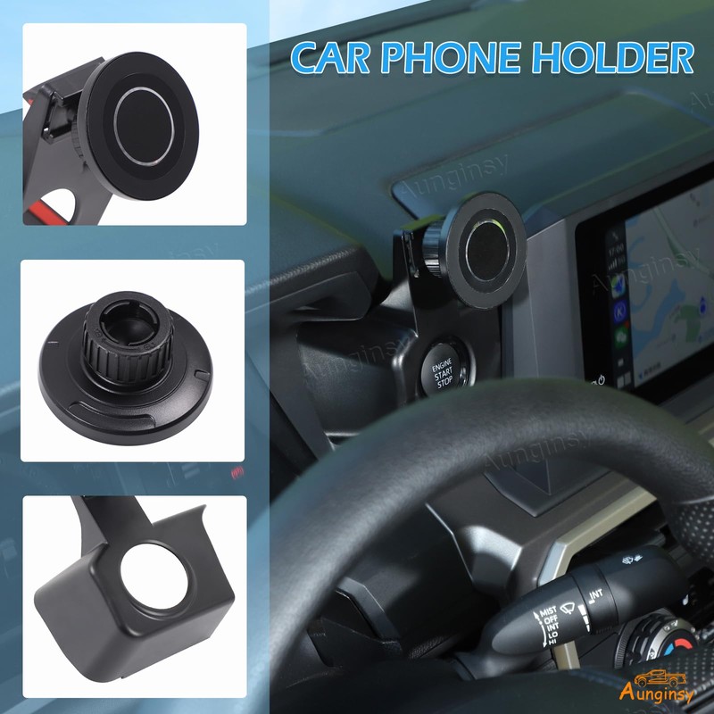 Car Magnetic Phone Holder Compatible with Toyota Tacoma 2024-2026, Center