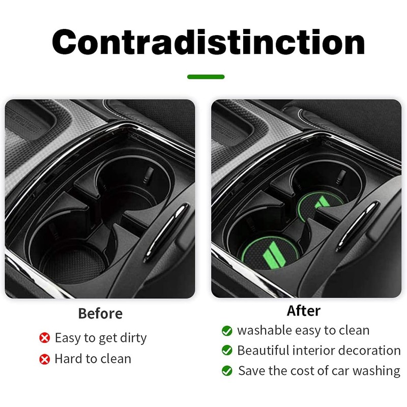 Custom Fit for 2015-2020 Dodge Challenger Cup Holder Insert &