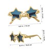 IWOWHERO 4pcs Star Shaped Party Sunglasses for Fun Events Lightweight