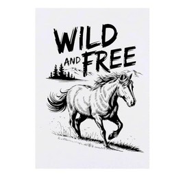 'Wild And Free' Temporary Tattoo - Water Resistant, Skin-Safe, Non-Toxic Transfer (TO00083065)