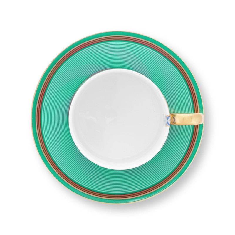 Pip Studio Cup & Saucer Chique | Pink-Green - 220