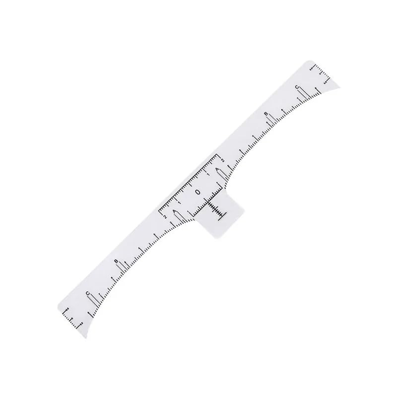 100Pcs Eyebrow Ruler Sticker Disposable Eyebrow Mapping Ruler Sticker for