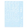 Hikyu Parts TR3-A-WHI TR Decal 3 Alphabet White 1 Piece