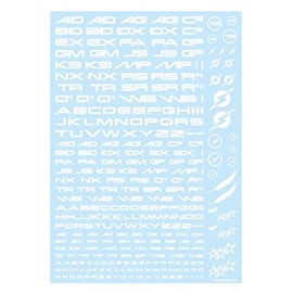 Hikyu Parts TR3-A-WHI TR Decal 3 Alphabet White 1 Piece Plastic Model Decal