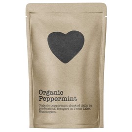 Organic Peppermint, 15-20 Servings, Eco-Conscious Zip Pouch, Caffeine Free, Pure Loose Leaf Tea Grown in America