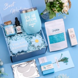 Set de Baño y spa Corporal,Cesta de regalo relajante de spa,Set de Regalo para Mujer, 9pcs Juego de Lujo para Baño y Cuerpo,para Regalo de Día para Mujer, Mamá,