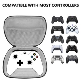 GEEKRIA Reisetasche Kompatibel mit Switch Pro/Razer V2 Pro/Victrix/Luna/Steam Controller Tragetasche Gaming Zubehör Spiel Schutzhülle Aufbewahrungskoffer Hartschalen Tragetasche