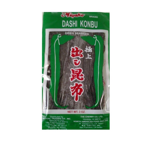 Miyako Dashi Konbu Dried Seaweed 3oz.