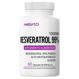 Trans Resveratrol 99 1000mg Con Polifenoles Trans-resveratrol Puro Con Inulina 2 A 5 Veces Ms Potente - Cpsulas Vcaps Vitaminas Mujer  Hombre -...    