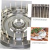 KONTONTY 10Pcs BBQ Skewers Clips Nonskid Buckles for Securely Fixing