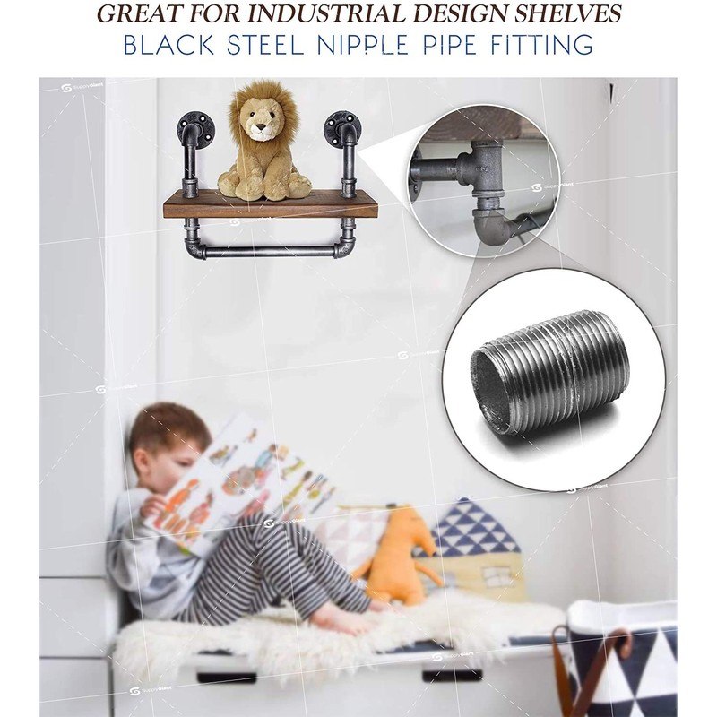 Steel Black Pipe (4, 1/2'' x 24'')