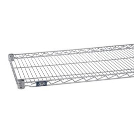Nexel Additional Wire Shelf for Wire Shelving Units, 600-800 lb Capacity, 21"W x 36"L, Silver Epoxy Finish