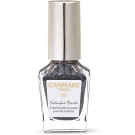  Canmake Colorful Nails N91#promqueen 8ml Nail High Color Quick Drying Black Glitter