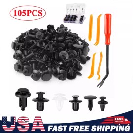 Unbranded For Nissan 100x Fastener Box Set Bumper Fender Liner Push Type Retainer Clips