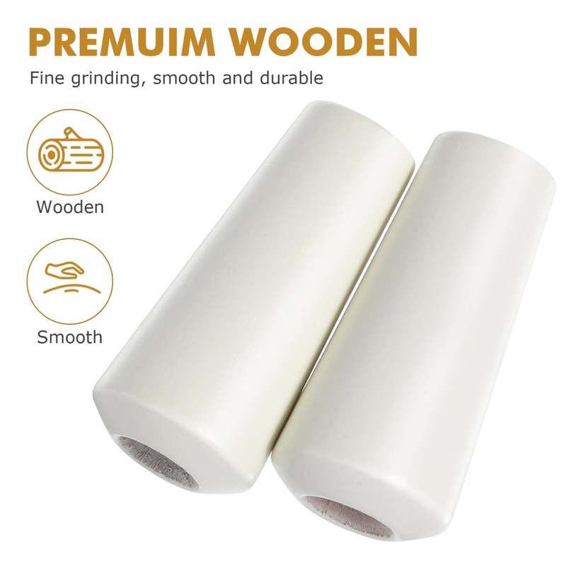 BESPORTBLE Wooden Bell Pendant 12Pcs - Versatile Wood Blind Pulls