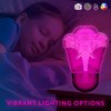 POGSTER 3D Elephant Lamp – 7-Color Changing LED Night Light